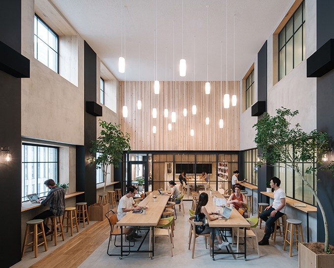 Escritório do Airbnb em Tóquio traz a natureza para os interiores