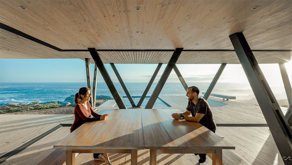 Casa no Chile é composta somente por piso e teto