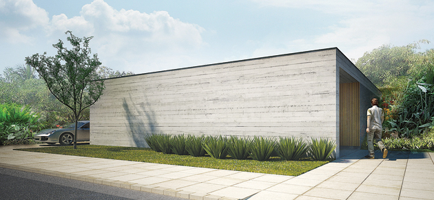 Esta caixa de concreto é uma casa acolhedora de 150 m²