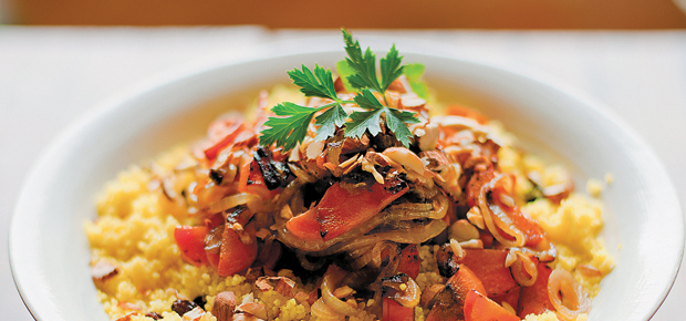 Receita: cuscuz marroquino dourado