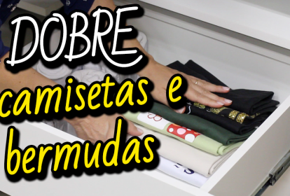 Como dobrar camisetas