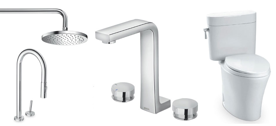 Duchas, torneiras e descargas que economizam água