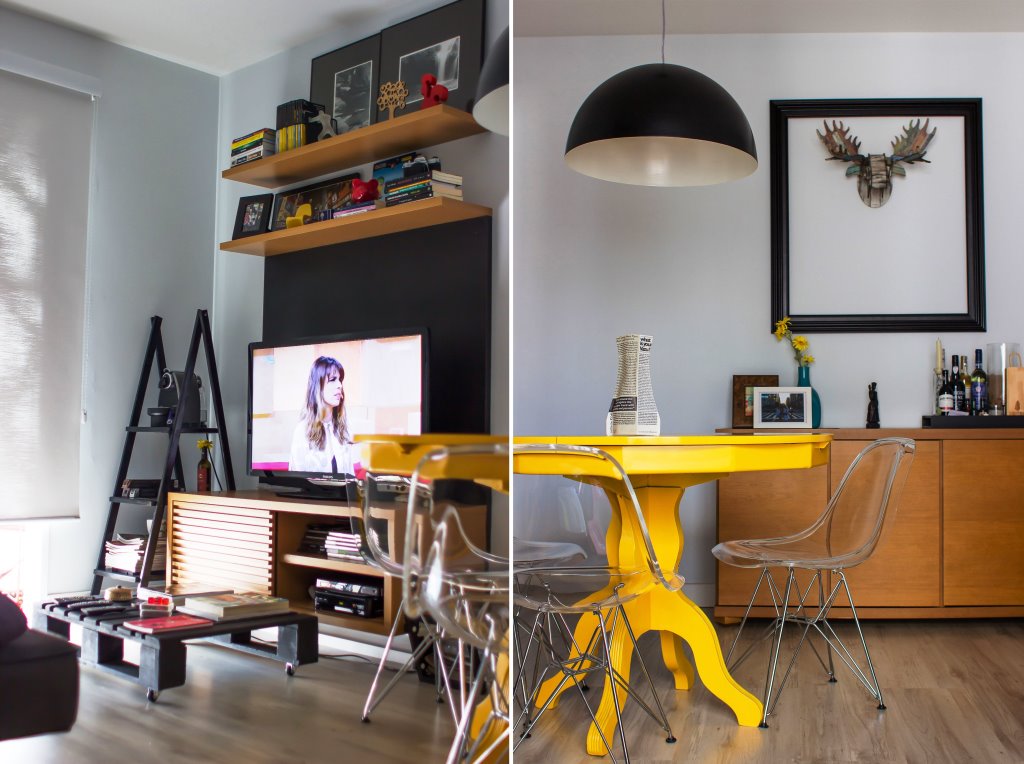 Moradora planeja toda decoração do próprio apartamento