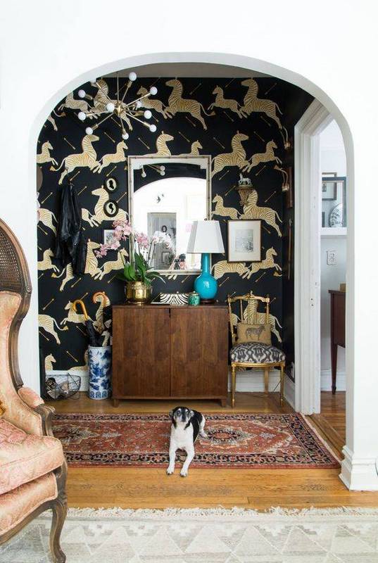 14-projetos-de-hall-de-entrada-com-papel-de-parede