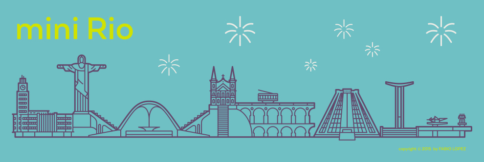 Projeto ‘mini Rio’ transforma cidade das Olímpiadas em ilustrações