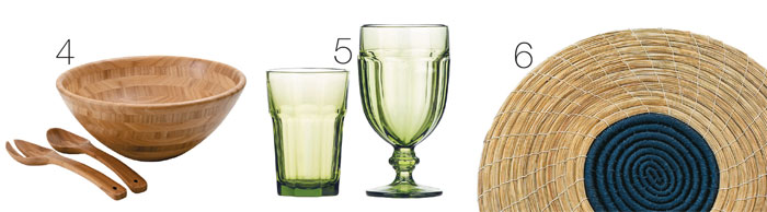 4. Saladeira de bambu Welf (36 cm de di&acirc;metro) com dois talheres. Custa 422 ...