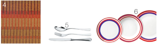 4. Jogo americano indiano 100% algod&atilde;o da Copa & Cia. (47 x 32 cm de altura)...