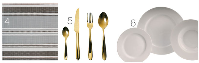 4. Jogo americano da Copa & Cia. de trama sint&eacute;tica imperme&aacute;vel. Na Biagall...