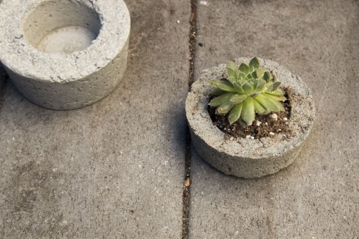 Minivaso de concreto