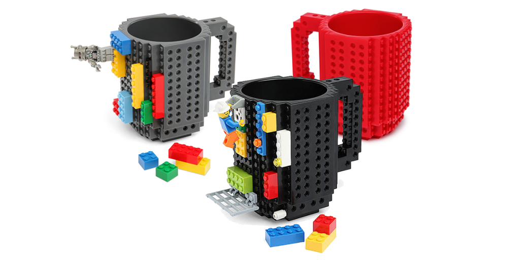 Esta caneca é totalmente personalizável e compatível com Legos