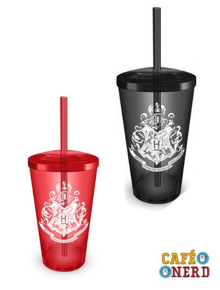 O Copo Bras&atilde;o Hogwarts custa R$24,90 na Loja Caf&eacute; Nerd.