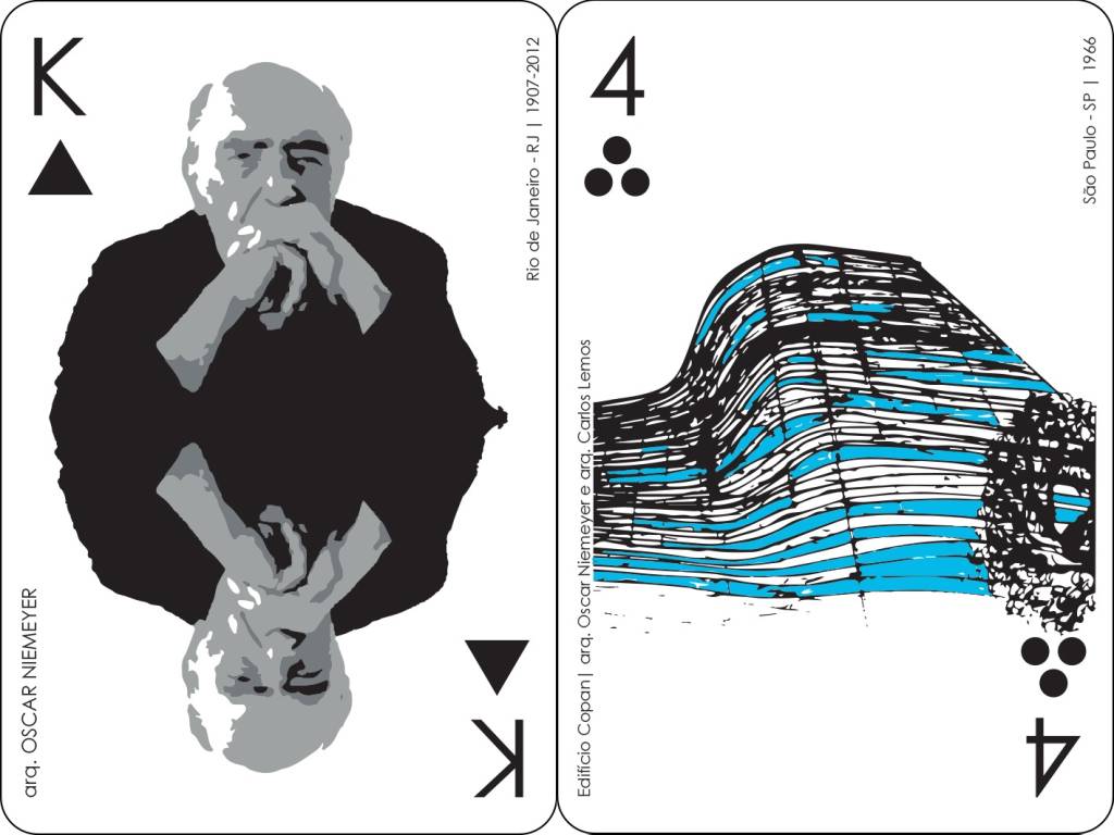 Estudantes do Senac criam baralho de arquitetura brasileira