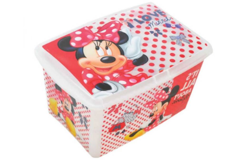 Caixa Organizadora Decora Minnie, <strong>Plasutil</strong> (na <strong>MNCenter</strong>), R$79,90 *Pre&ccedil;o pesquisado em outubro / 2017