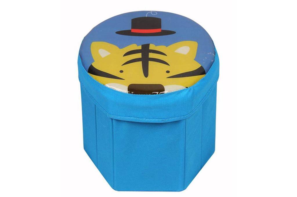 Banco Organizador de Brinquedos, <strong>Tigre Azul</strong> (na <strong>Americanas</strong>), R$44 *Pre&ccedil;o pesquisado em outubro / 2017