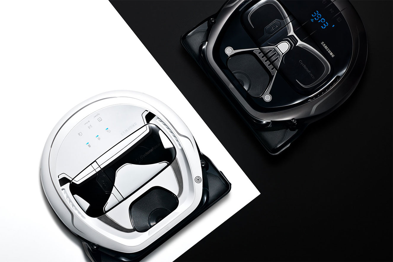 Este aspirador robô imita o Darth Vader enquanto limpa a sua casa