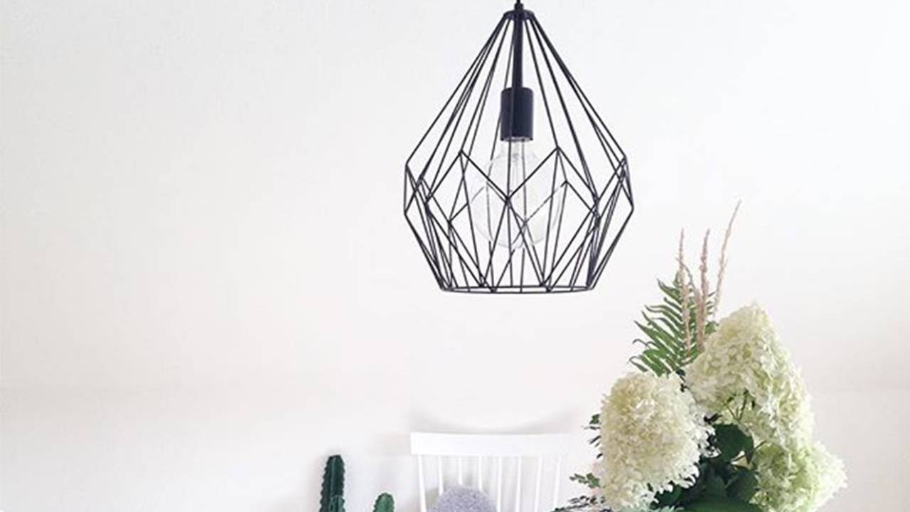 luminária diamante Pinterest