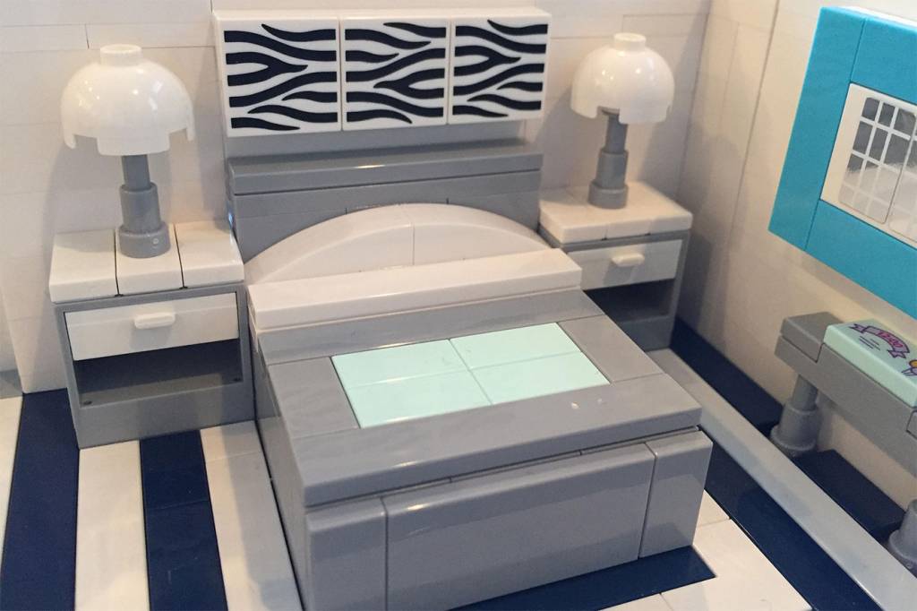 miniatura de casa de LEGO