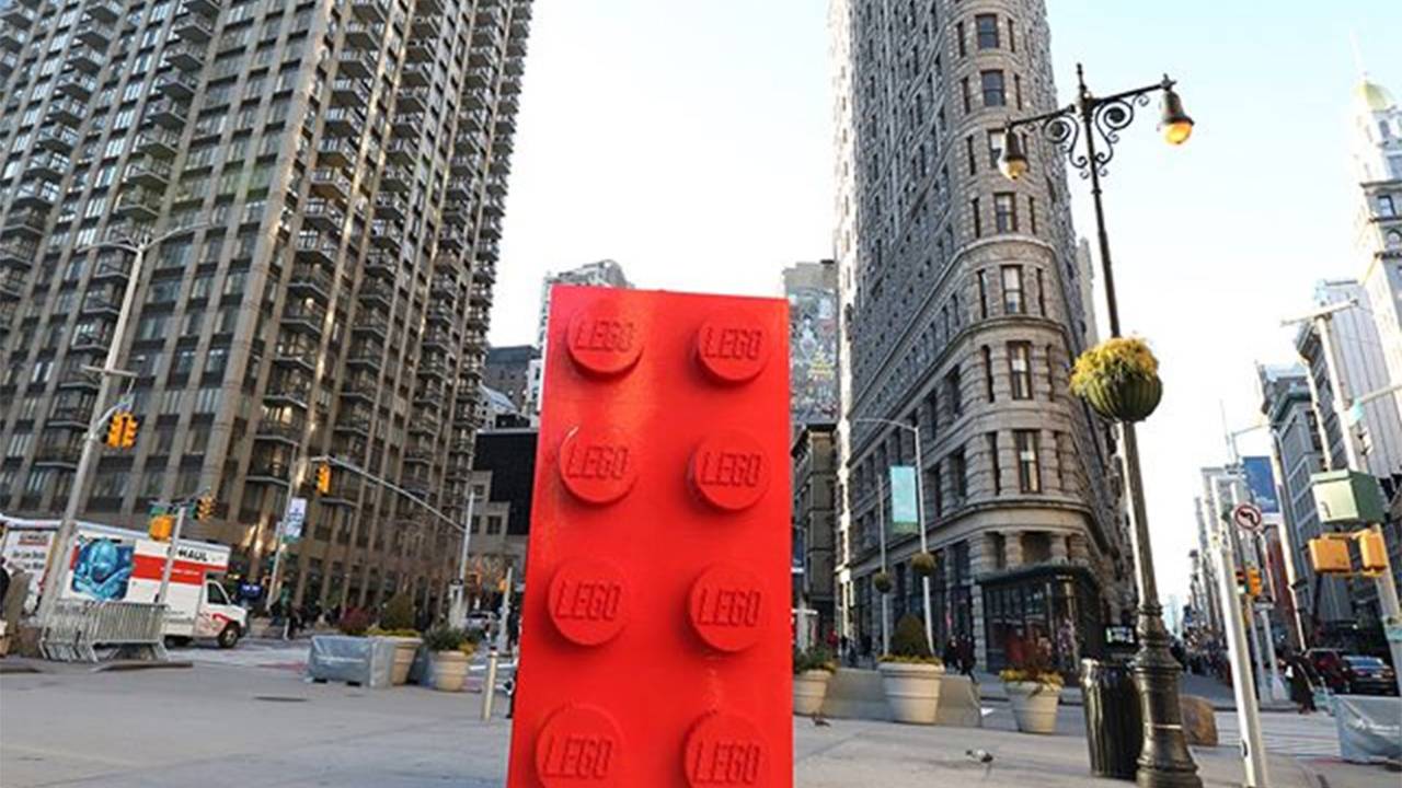 peça de LEGO gigante