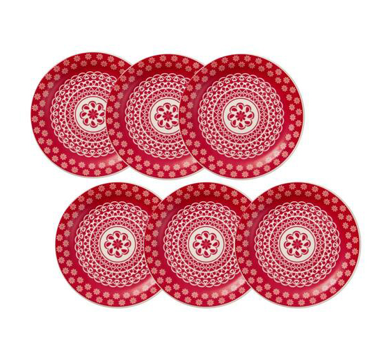 O conjunto de pratos para sobremesa <a href="https://www.gotoshop.com.br/UtilidadesDomesticas/SobremesaChaeCafe/pratosdesobremesa/Conjunto-de-Pratos-para-Sobremesa-Oxford-Daily-20-CM-em-Ceramica-JM18-6404-6-Pecas-3759158.html?utm_source=sites&utm_medium=matéria_CC&utm_campaign=produtos&utm_content=201806">Oxford Daily</a> (20 cm), com 6 peças, custa R$ 105,17.