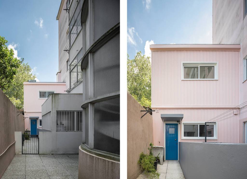 Casa Zaire 1 Casa colorida em Portugal organiza tudo em 30 m2