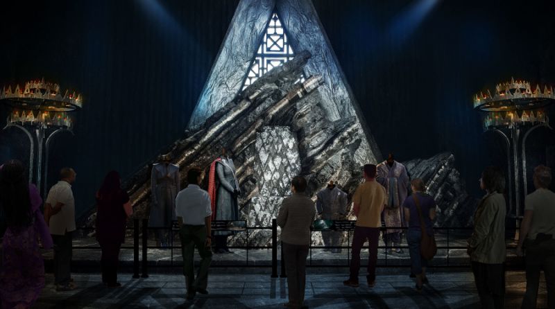 Concept art for the Game of Thrones tour – The Dragonstone Throne Room Concept art for the Game of Thrones tour – The Dragonstone Throne Room