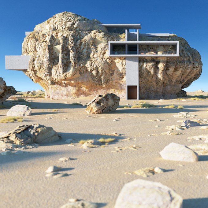Casa é construída dentro de uma rocha na Arábia Saudita