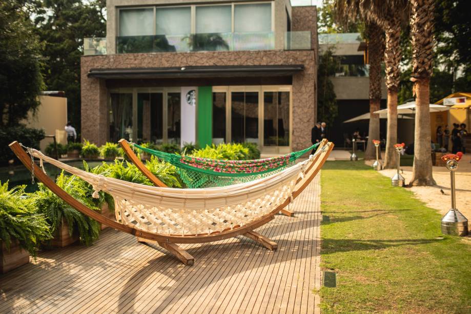 Uma das áreas de descompressão na casa do Dinho Diniz. Uma das áreas de descompressão na casa do Dinho Diniz.