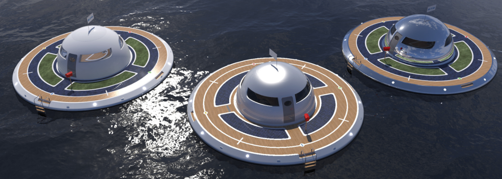 UFO 1.2: uma morada aquática, autossustentável e feita para humanos