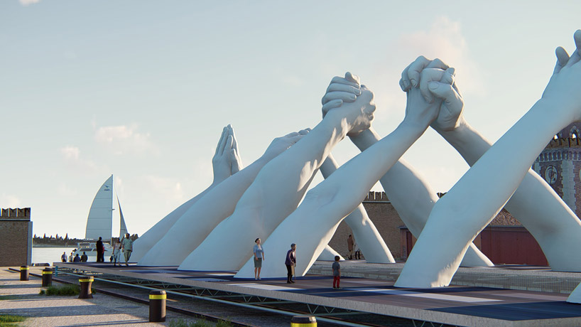 lorenzo-quinn-building-bridges-sculpture-venice-art-biennale-designboom-20 lorenzo-quinn-building-bridges-sculpture-venice-art-biennale-designboom-20