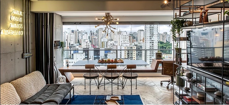 Apartamento cosmopolita de 50 m² no centro de São Paulo