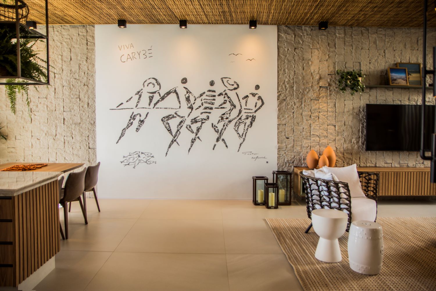 Ref&uacute;gio Forte - M100 Arquitetura. O uso de materiais pr&aacute;ticos, que garantem f&aacute;cil manuten&ccedil;&atilde;o e ainda assim s&atilde;o resistentes foram aplicados no projeto, para n&atilde;o perder aconchego e sofistica&ccedil;&atilde;o. O espa&ccedil;o &eacute; um ref&uacute;gio na praia, pronto para receber amigos ou fam&iacute;lia.