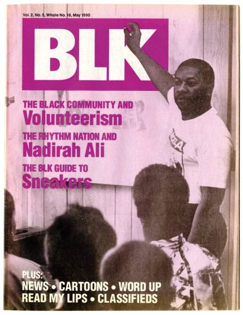 Revista BLK, por Alan Bell – A revista BLK foi publicada entre 1988-1994 e foi um bastião dos escritos sobre comunidades LGBTQ negras. Fundada pelo designer gráfico Alan Bell, começou a circular entre os membros de uma festa de sexo seguro all-black conhecida como Black Jacks. A mídia nacional LGBTQ na época representava amplamente as preocupações das pessoas brancas LGBTQ, e Bell identificou a necessidade de falar com e entre as comunidades das quais ele fazia parte. Adoro isso porque fala ao mundo envidando esforços de muitos designers LGBTQ, que identificam algum tipo de necessidade em suas comunidades e respondem.