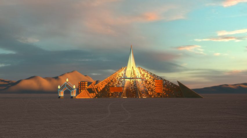 Burning Man revela projeto de templo multiverso para 2020