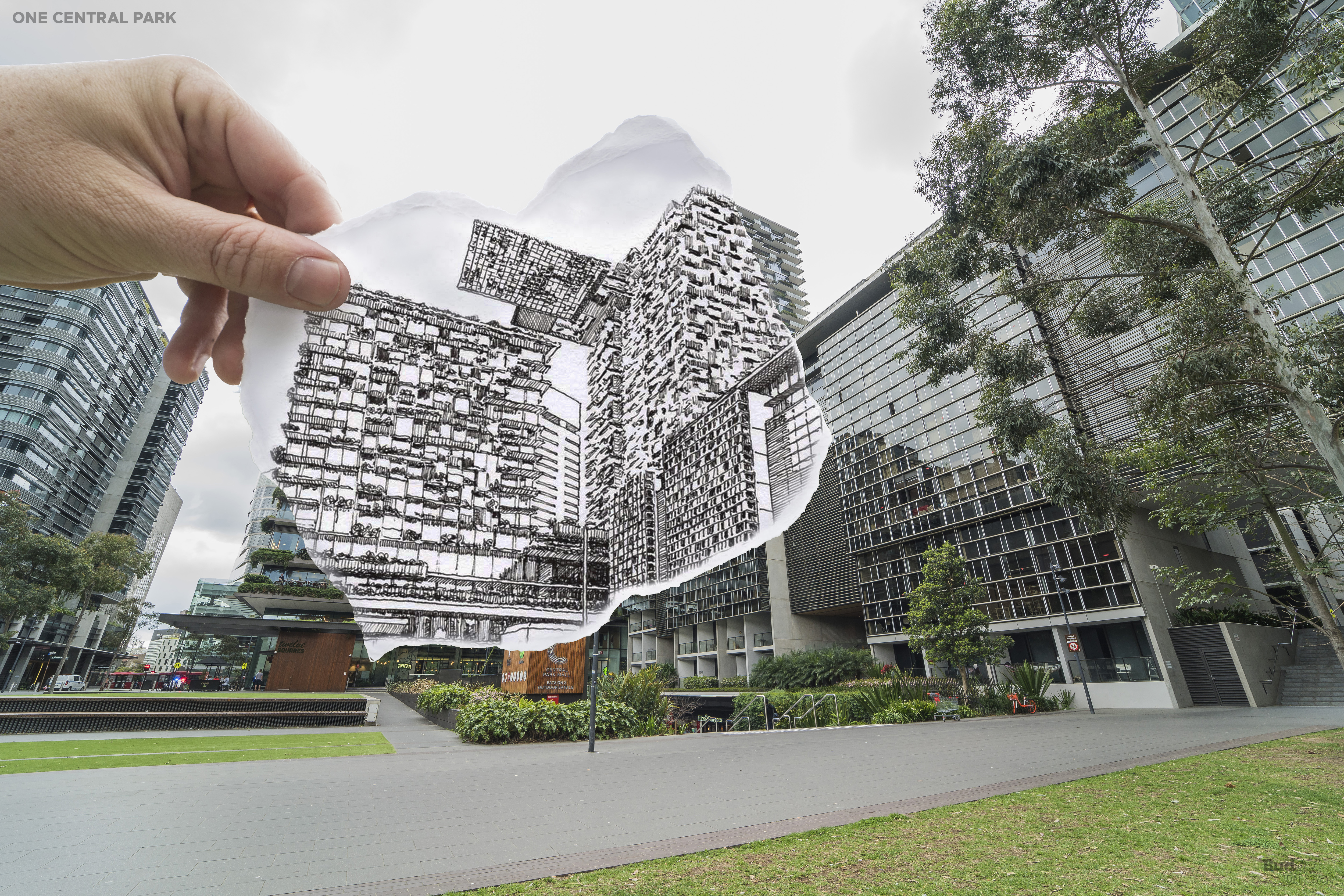 Os shoppings raramente s&atilde;o descritos como bonitos ou at&eacute; como uma presen&ccedil;a positiva em uma comunidade. Mas o One Central Park &eacute; ambos, gra&ccedil;as as suas paredes externas verdes e aos pain&eacute;is solares 'eco heliostat'. O edif&iacute;cio foi criado pelo arquiteto franc&ecirc;s Jean Nouvel e pelo bot&acirc;nico Patrick Blanc, e a primeira parede interativa digital de tamanho grande da Austr&aacute;lia (projetada por Bruce Ramus) mant&eacute;m as coisas juntas em ambientes fechados.