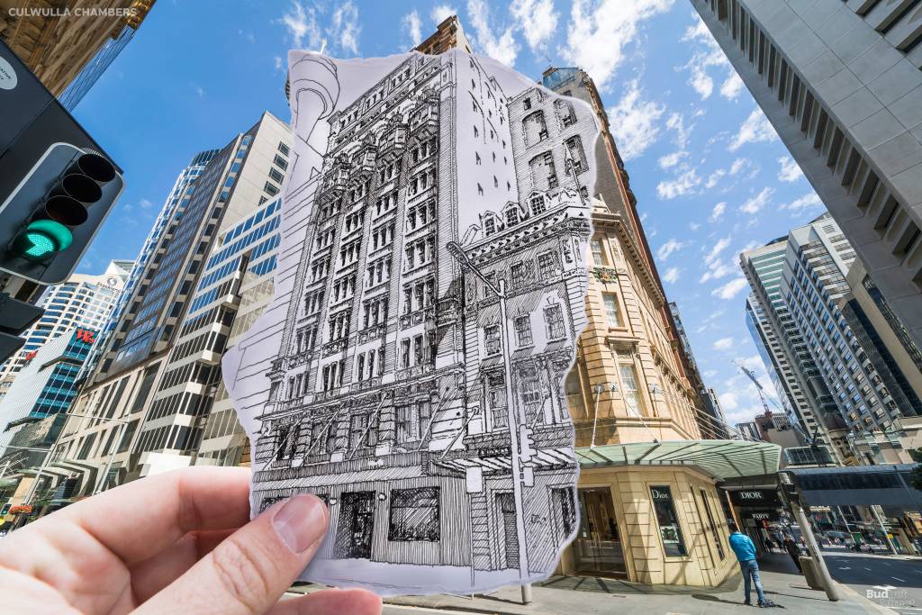 Culwulla Chambers pode n&atilde;o ser um arranha-c&eacute;u, mas certamente &eacute; a primeira inst&acirc;ncia de arquitetos australianos "olhando para cima" com essa ambi&ccedil;&atilde;o (inspirada em Nova York). Foi constru&iacute;do em 14 andares, a uma altura de 48 metros, o que significava que inova&ccedil;&otilde;es como &agrave; prova de fogo, elevadores de alta velocidade, dutos de aspira&ccedil;&atilde;o e escapamentos internos eram rapidamente preparados. Temendo uma 'corrida pelos c&eacute;us', os legisladores rapidamente estabeleceram uma regra de que os edif&iacute;cios n&atilde;o poderiam alcan&ccedil;ar mais de 46 metros do n&iacute;vel da cal&ccedil;ada.