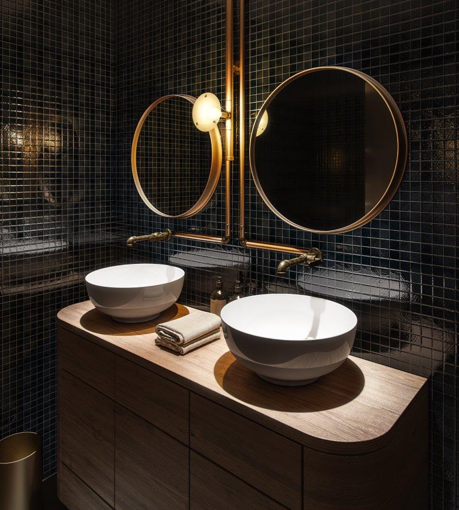 bancadas-qual-a-altura-ideal-para-banheiro-lavabo-e-cozinha-casa.com-3 lavabo preto
