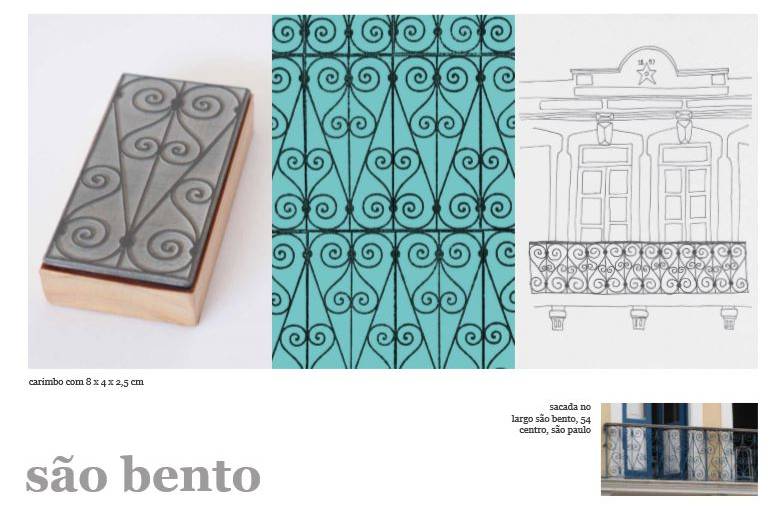 carimbos-rendas-urbanas Carimbos do projeto Rendas Urbanas, de Ana Lua Contatore, inspirados nas grades de São Paulo