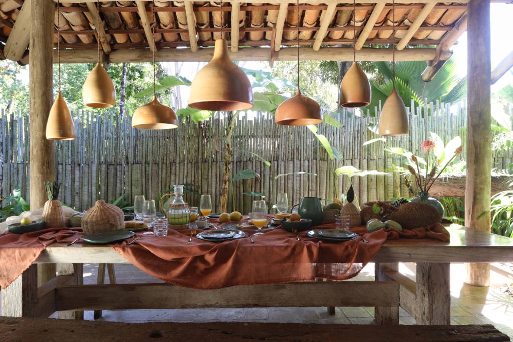 le-lis-casa-brasil Área externa decorada com peças da coleção Le Lis Casa