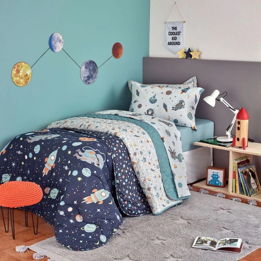 roupa-de-cama-infantil Modelos de Cama Infantil: 80 Inspirações Para Decorar o Quarto de Criança