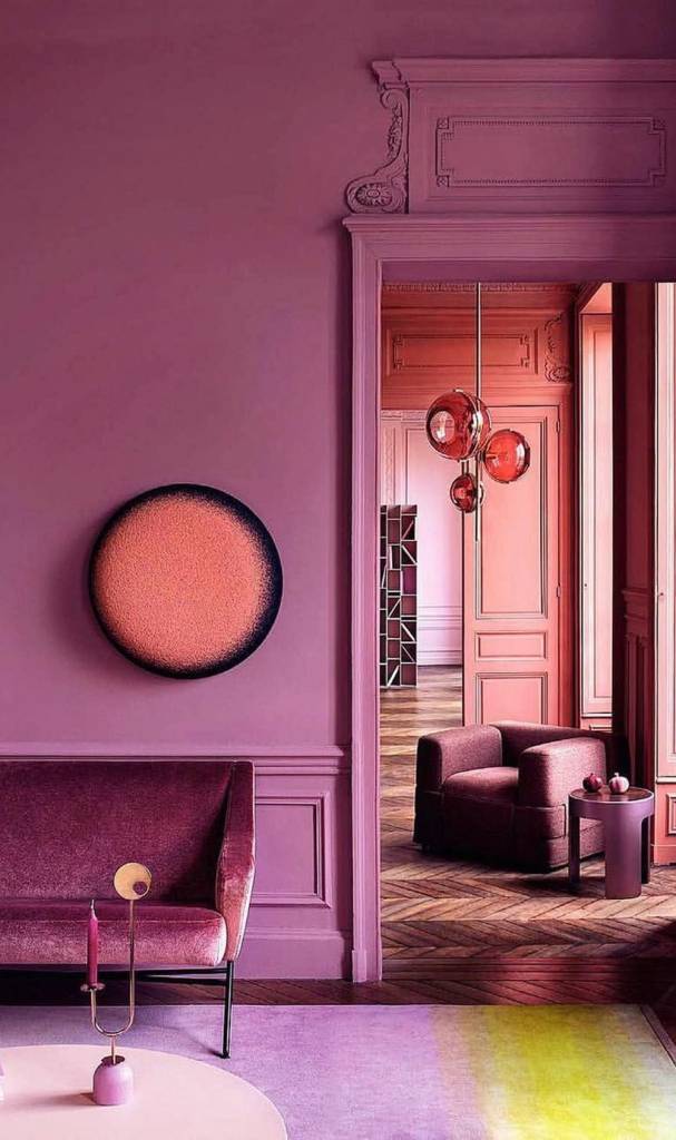 tom-sobre-tom-como-usar-decoracao8 ambiente pintado com tons de rosa