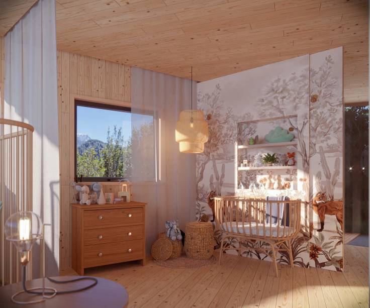 Loft Família, por Paula Neder e Coletivo PN+ (Carol Stratmann, Eduarda Wilhelm, Elise Penedo, Larissa Mogilewsky, Natasha Pinto, Paula Brunet e Stephanie Pita) | Desenhada essa história, o projeto contempla uma confortável sala de estar, com a mesa de centro como apoio para os trabalhos com colares, pulseiras e brincos de Dani. A de jantar é lugar de longas refeições, mas também atende aos estudos de Maria, que serão à distância durante esse período.