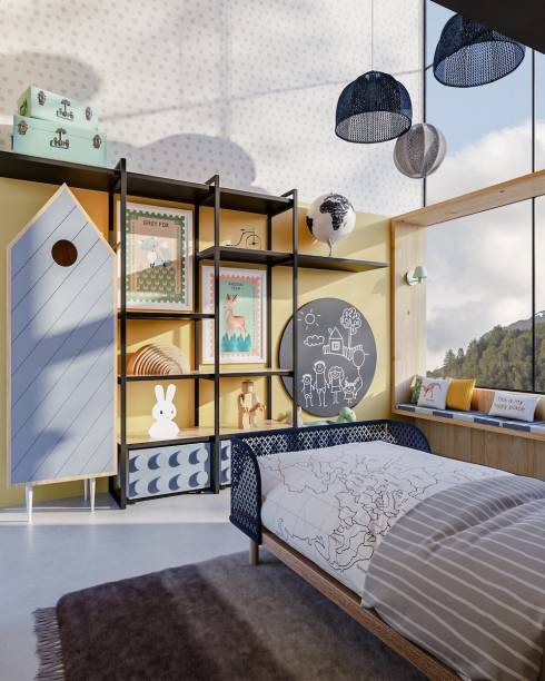 Quarto do Ben, por Bianca Assuf e Mandarine | Ben tem ainda uma mini oficina mecânica (Coelho na Lua).