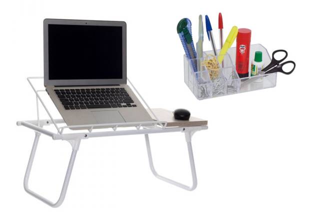 <span style="font-weight: 400">Mesa de colo para notebook (</span><a href="https://redir.lomadee.com/v2/85241fc4d" target="_blank" rel="noopener"><span style="font-weight: 400">R$ 179,90</span></a><span style="font-weight: 400">) e organizador (</span><a href="https://redir.lomadee.com/v2/89bff2a38" target="_blank" rel="noopener"><span style="font-weight: 400">R$ 22,90</span></a><span style="font-weight: 400">), na Outlet & Class</span> <span style="font-weight: 400">Mesa de colo para notebook (</span><a href="https://redir.lomadee.com/v2/85241fc4d" target="_blank" rel="noopener"><span style="font-weight: 400">R$ 179,90</span></a><span style="font-weight: 400">) e organizador (</span><a href="https://redir.lomadee.com/v2/89bff2a38" target="_blank" rel="noopener"><span style="font-weight: 400">R$ 22,90</span></a><span style="font-weight: 400">), na Outlet & Class</span>