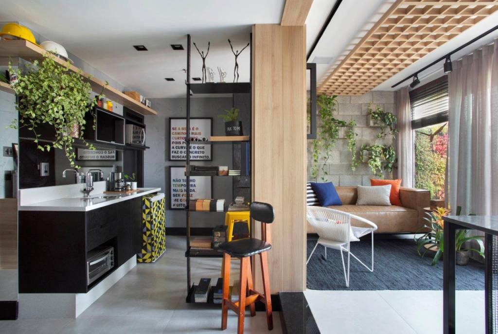 Escritório da GG ARQUITETURA dos sócios arquiteto Guilherme Galvão e engenheiro civil Douglas Alexandre _ foto 1 home office
