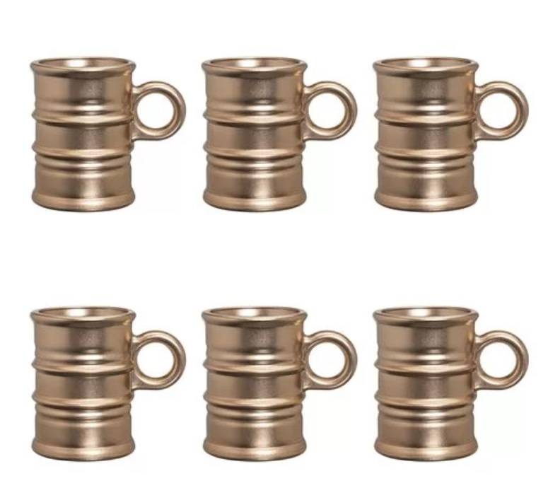 Jogo Caneca Rings 6 Pe&ccedil;as 95 ml, da Camicado