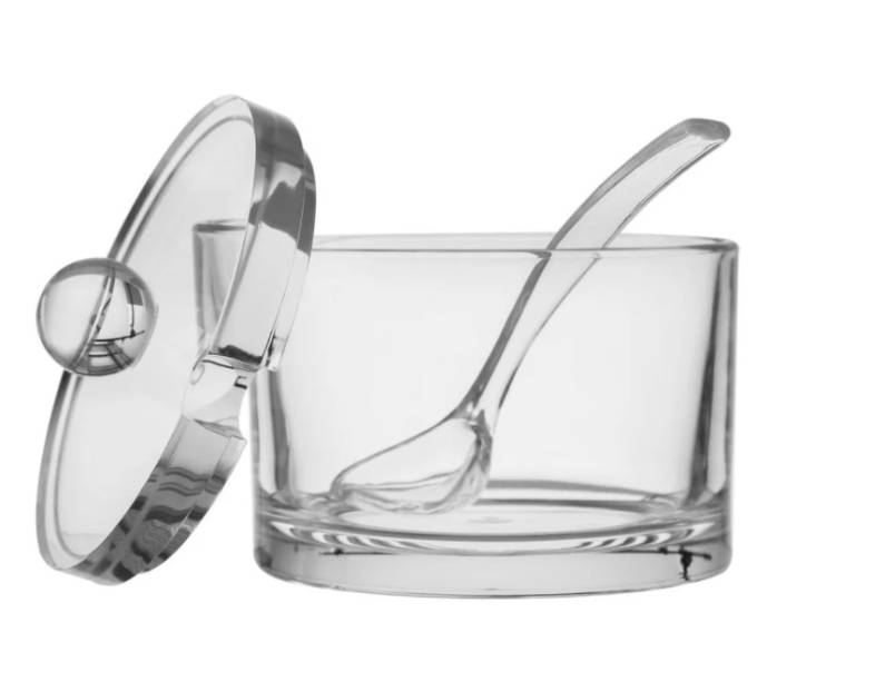 Açucareiro de Acrílico com Colher Holy 260 ml - Home Style, da Camicado Açucareiro de Acrílico com Colher Holy 260 ml - Home Style, da Camicado