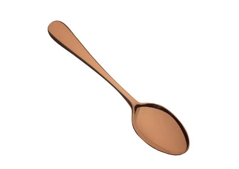 Colher de chá em aço inox Gourmet Mix Elite cobre, da Spicy Colher de chá em aço inox Gourmet Mix Elite cobre, da Spicy