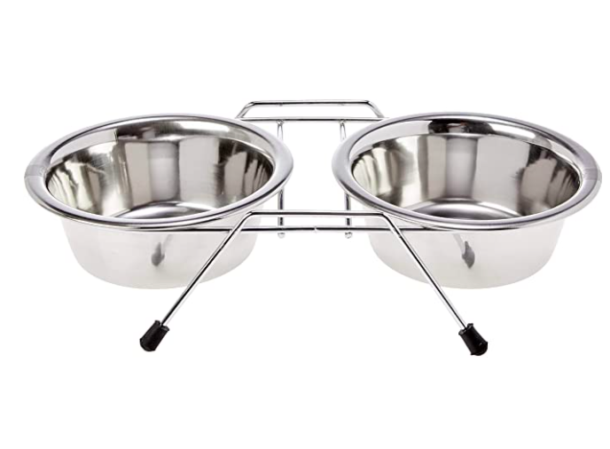 Comedouro Duplo Chalesco para Cães, da Amazon Comedouro Duplo Chalesco para Cães, da Amazon