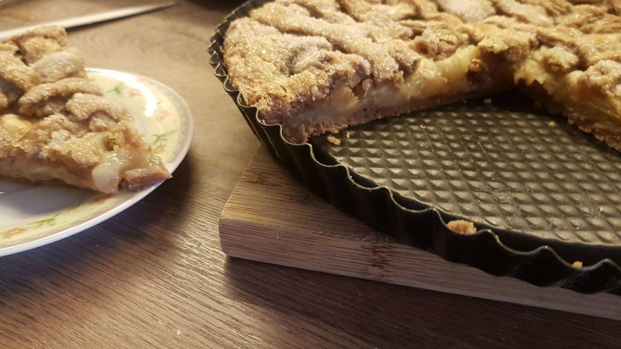 Tortinha de banana vegana