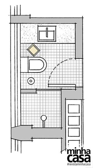 Banheiro Pequeno de 3 m²: reforma cria ambiente camarim!